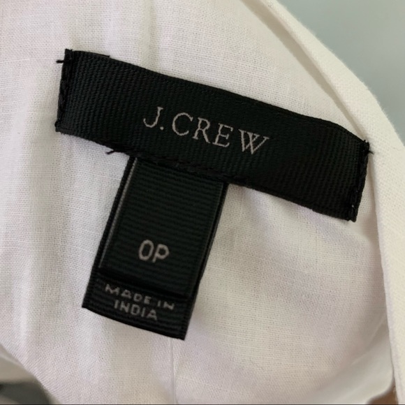 🟣J.Crew Linen Blend Embellished Peplum Tank Top - Picture 10 of 15